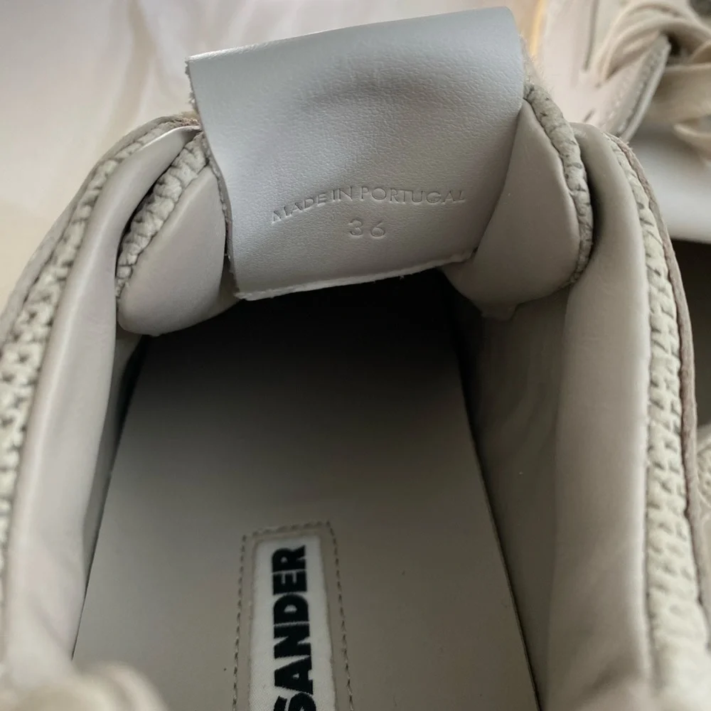 Jil Sander women’s calf leather sneakers size 36